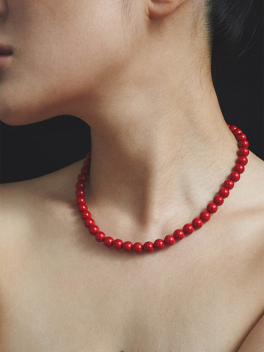Scarlet Ball Necklace