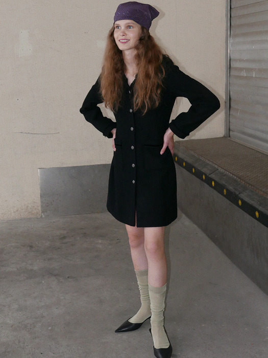 [TWEED] Sailor Tweed Mini Dress