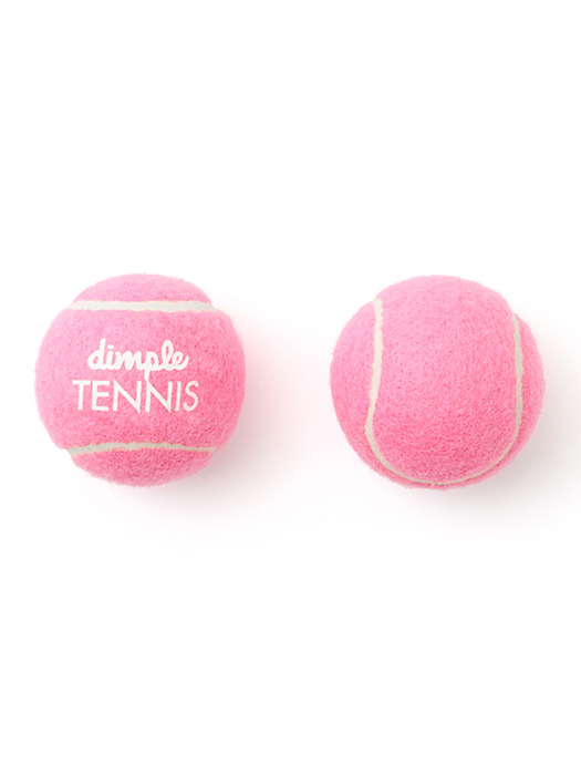 컬러 연습용 테니스볼 2구 핑크