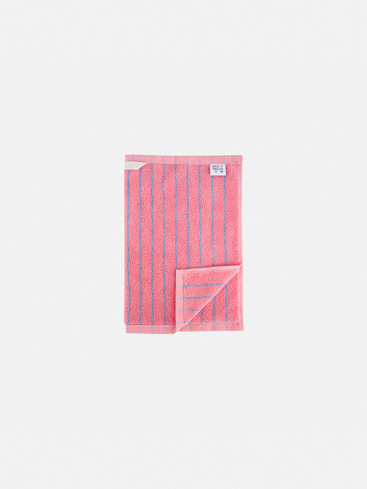 Hand Towel - Stripe Powderpink Sky