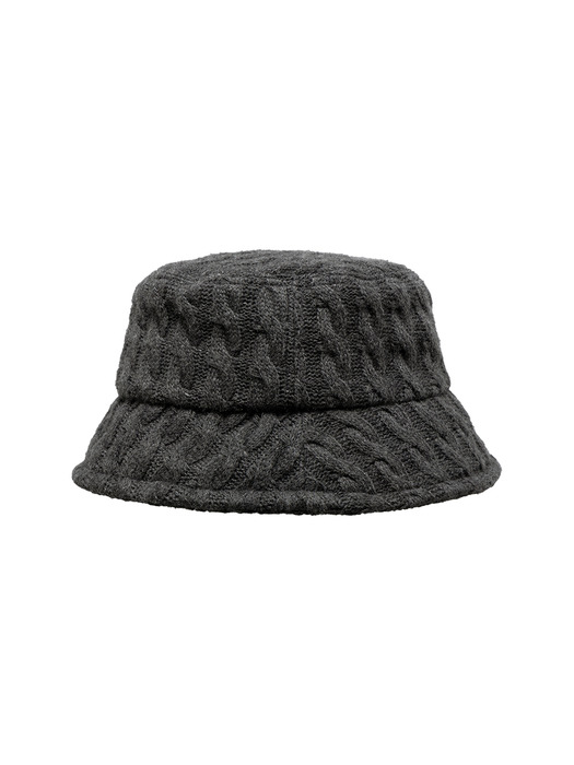 Tricot Bucket Hat - Charcoal