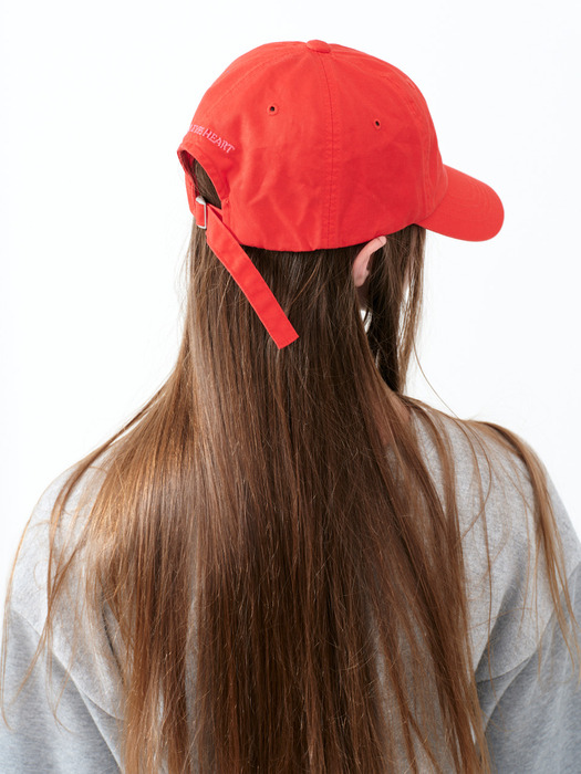 Logo ball cap in red