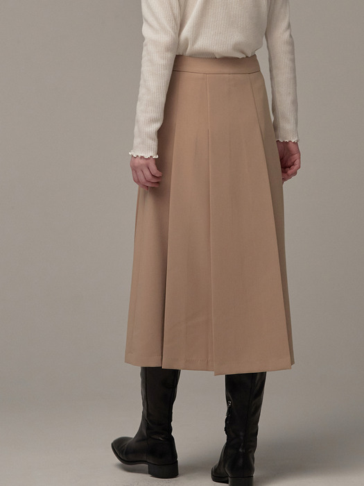 Kate pleated skirt - Beige