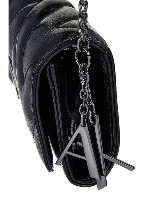 여성 쉐브론 퀼팅 체인 지갑(A423370521)블랙