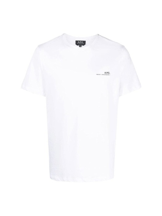 [아페쎄] 23SS COFBT H26904 AAB / 남성 작은 로고 프린팅 화이트 반팔 티셔츠