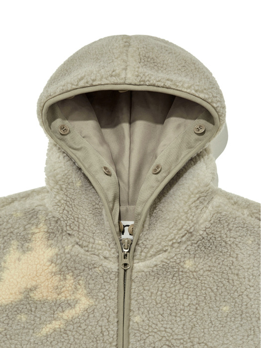 SKIING FLEECE HOODIE JACKET, MINT