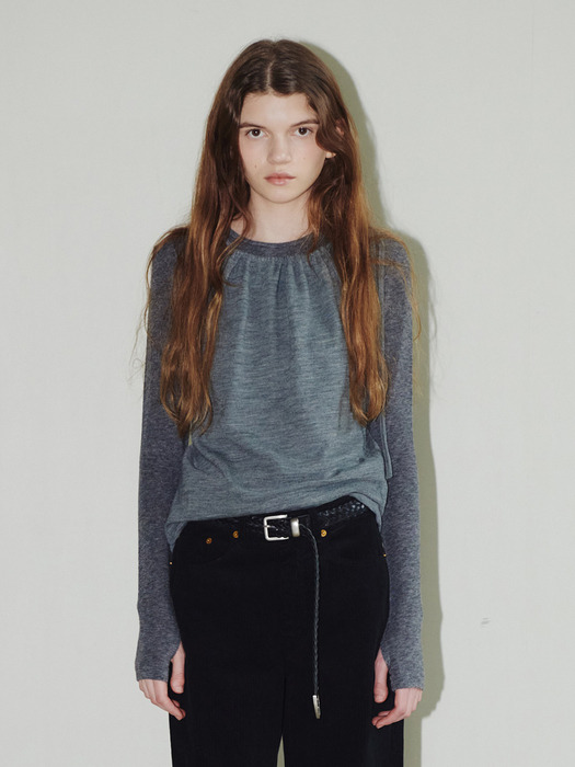 WOOL LONG SLEEVE T-SHIRT