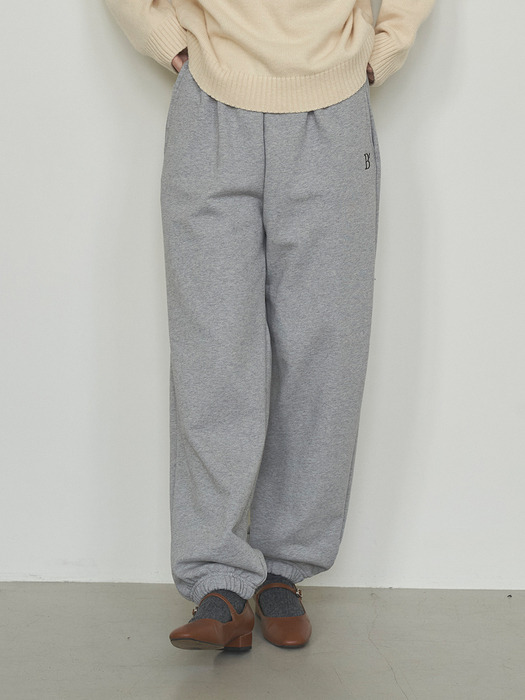 Button Jogger pants Melange