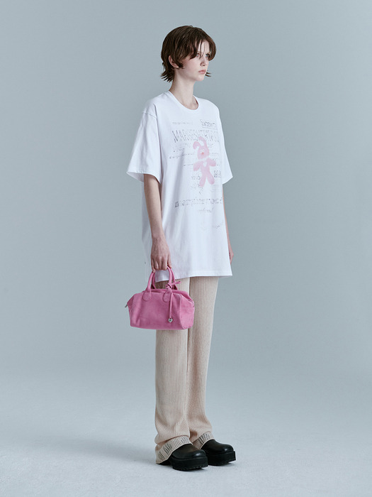 SOFT BOWLING BAG_pink suede