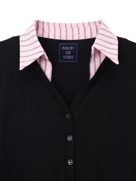 Shirt Detail Cardigan_ 5 color