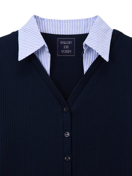 Shirt Detail Cardigan_ 5 color