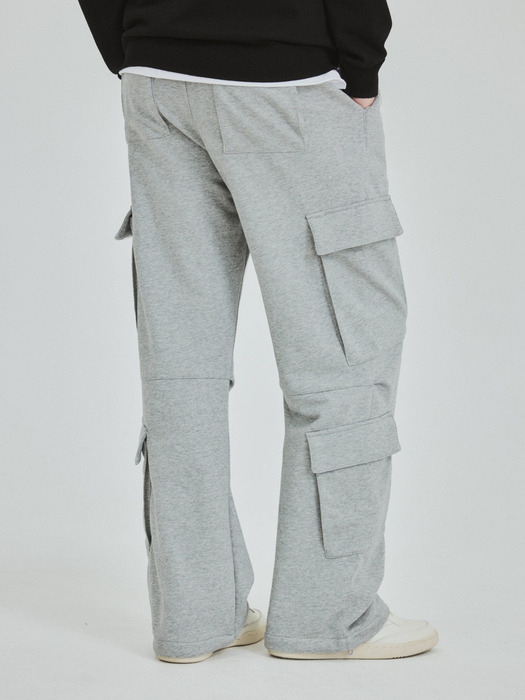 Semi Wide Cargo Sweat Pants(3color)