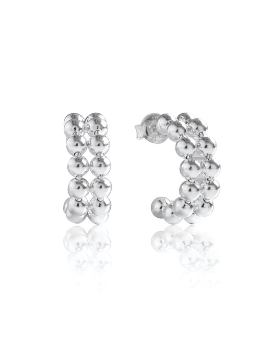[Silver925] WE020 Silver bubble earring
