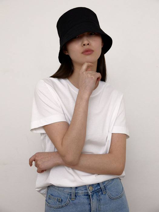 Cotton Bucket Hat (Black)