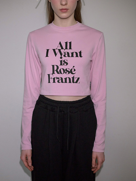 Lettering Long Sleeve [Pink]