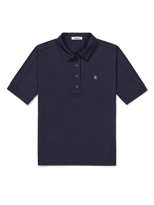 [24SS clove] Slim Polo Shirt (Navy)