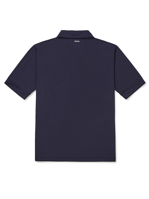 [24SS clove] Slim Polo Shirt (Navy)