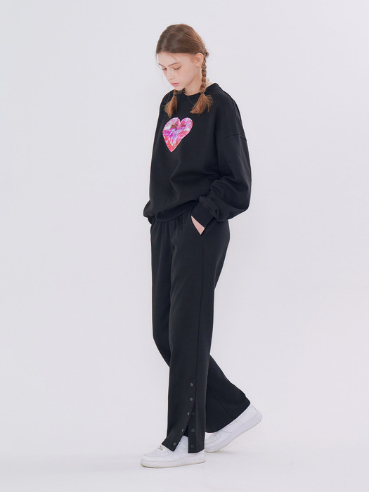 MET present shiny sweatshirt & pants set