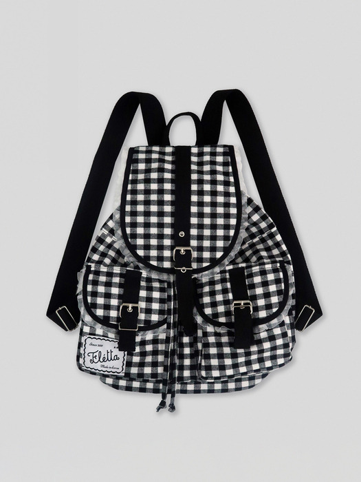 [2차] fletta Check Lace Backpack