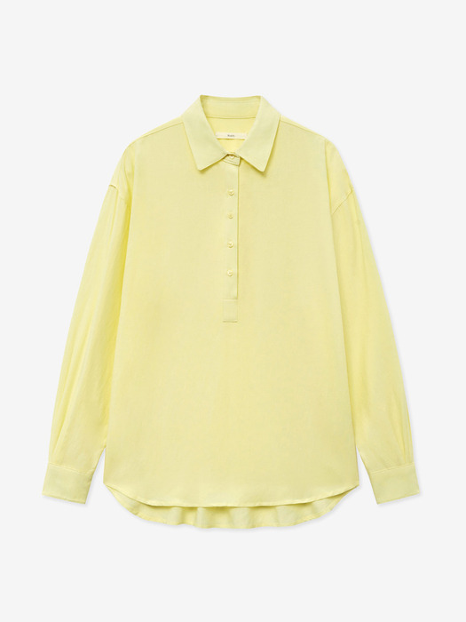 LOOSE-PIT BUTTON SHIRT_YELLOW