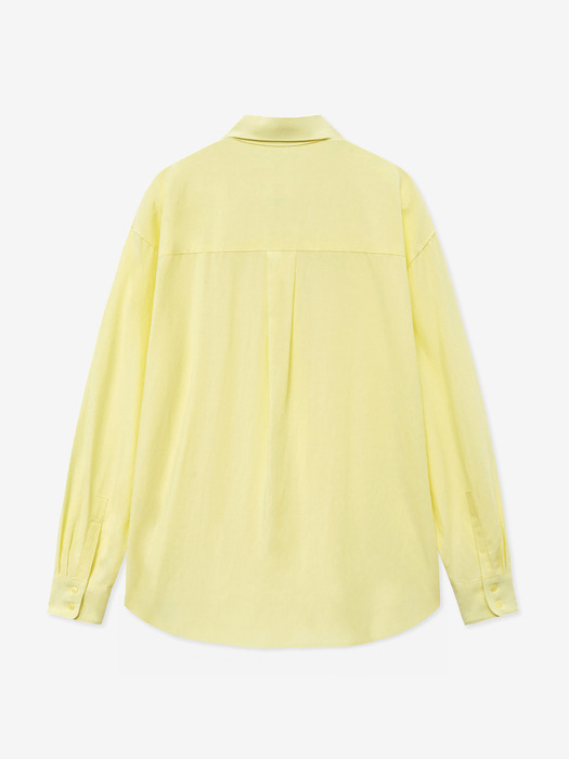 LOOSE-PIT BUTTON SHIRT_YELLOW