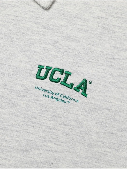 남녀공용 미니쮸리 칼라 반집업 반팔 티셔츠[Oatmeal](UA4ST91_24)