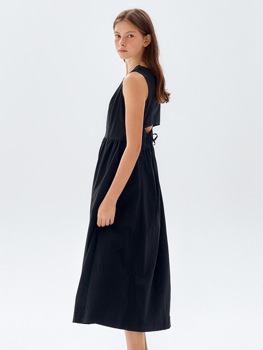 [CIty Outdoor] Back Open Sleeveless Dress