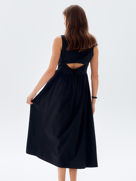 [CIty Outdoor] Back Open Sleeveless Dress