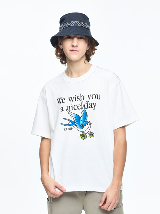 Old School Bluebird T-Shirts_White