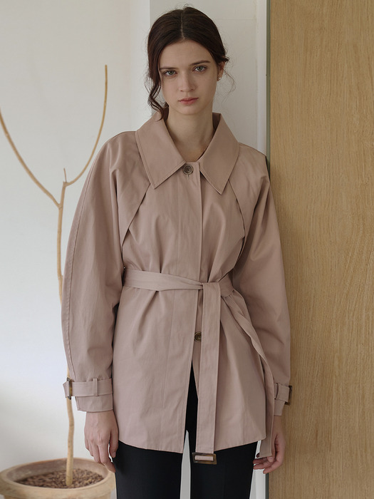 [24FW] Lautre Beige Half Trench coat