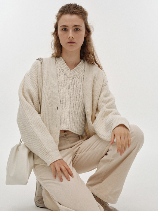 Garine wool cardigan (Ivory)