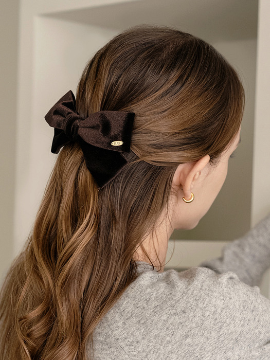 HDM014 Classic velvet ribbon hair pin