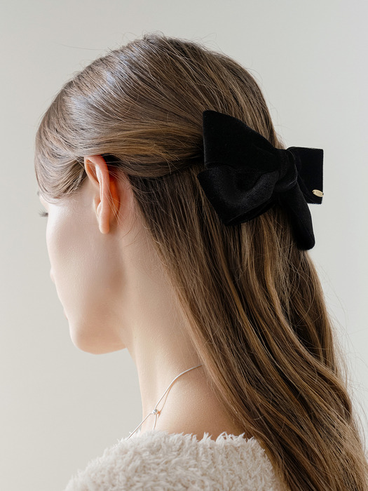 HDM014 Classic velvet ribbon hair pin