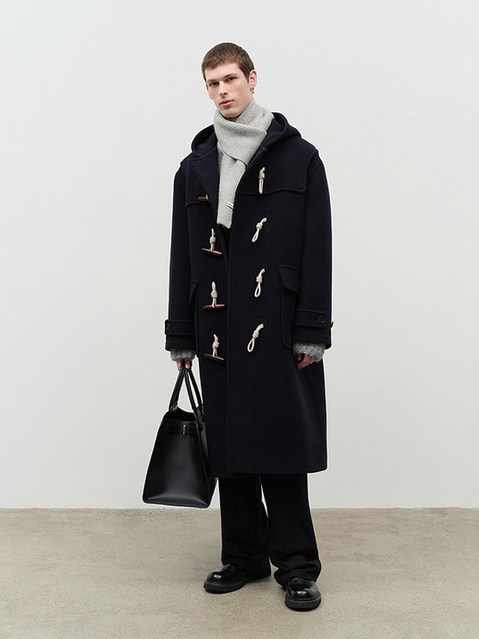 UNISEX CLASSIC DUFFLE COAT NAVY SOLID_M_UDCO4D128N2