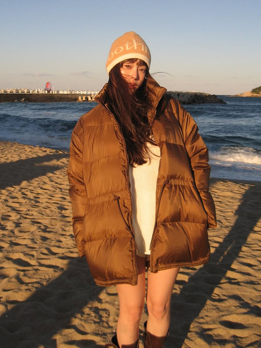 High Neck Midi Duck Down Puffer_CTP803(2Color)