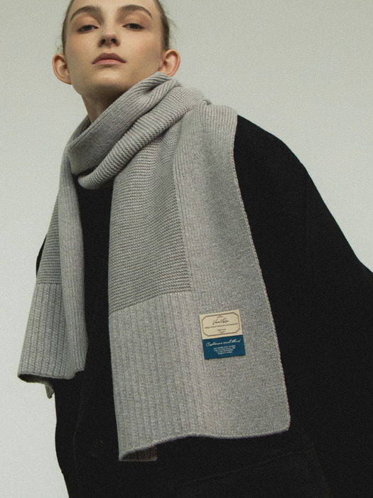 ［선물포장/패키지 무료 증정 ］Cashmere Wool Blend Muffler (3 colors)