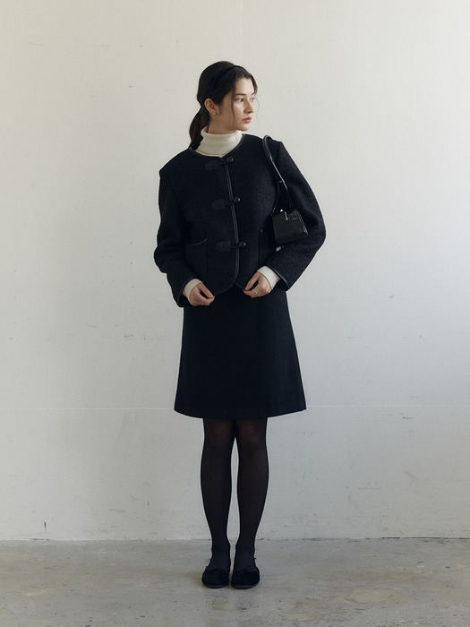 A-line Belted Skirts_2color