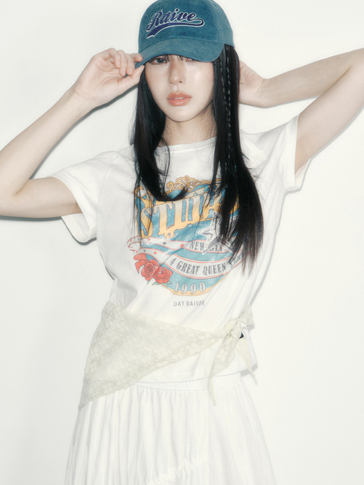 레이브]Crown Raive Graphic T-shirt VW5ME601_3color