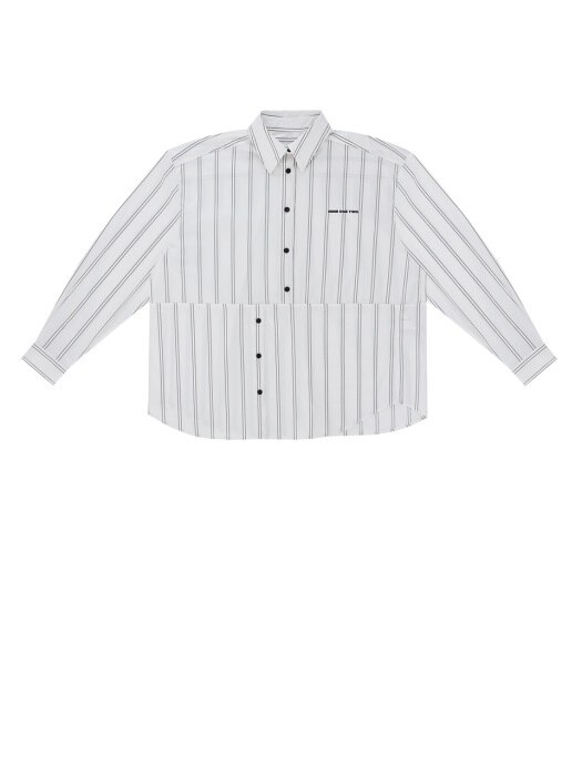 Twisted Oversize Shirt (White)
