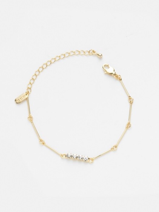 CRYSTAL T BAR BRACELET