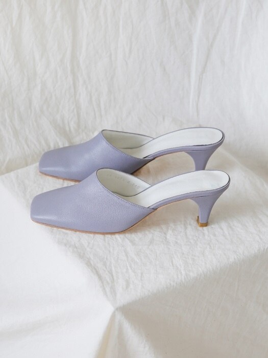 LW18SM-7-6 Square toe mule_Gloomy lavender