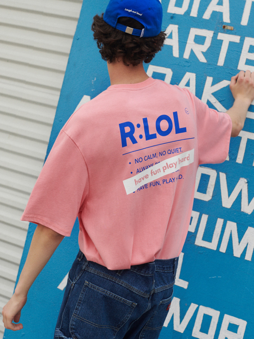 [RLOL] (TS-19304) RLOL BOX T-SHIRT PINK