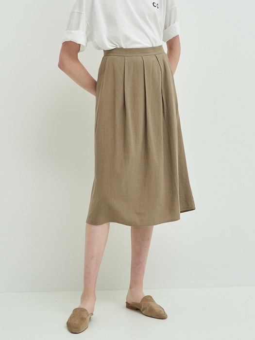 Linen Flare Skirt