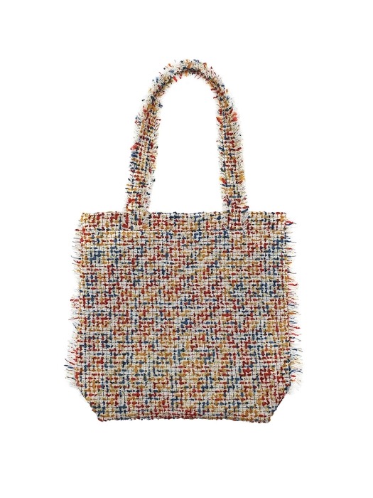 SHOULDER BAG-CANDY TWEED IVORY