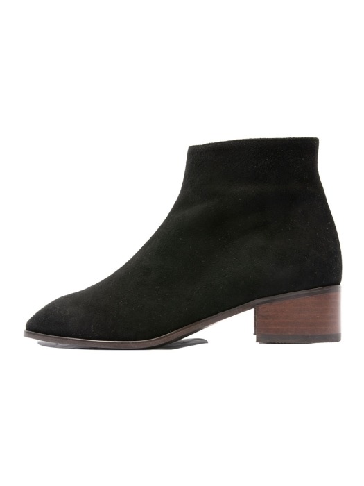 Suede ankle boots ( black )