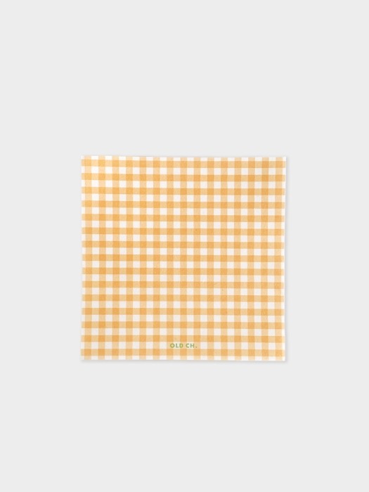 GINGHAM MEMO PAD - Orange