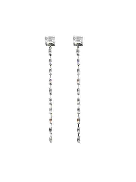 Pure Square & Long Cubic Earring