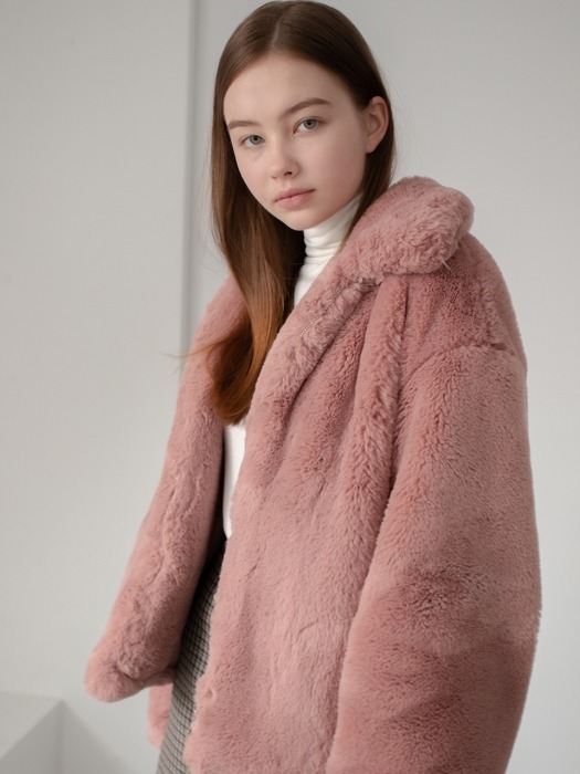 Camille Fur Jacket - Pink