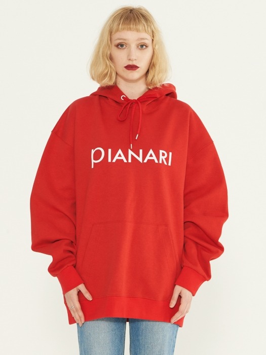 PIANARI피어나리]Logo sweat shirt (red)