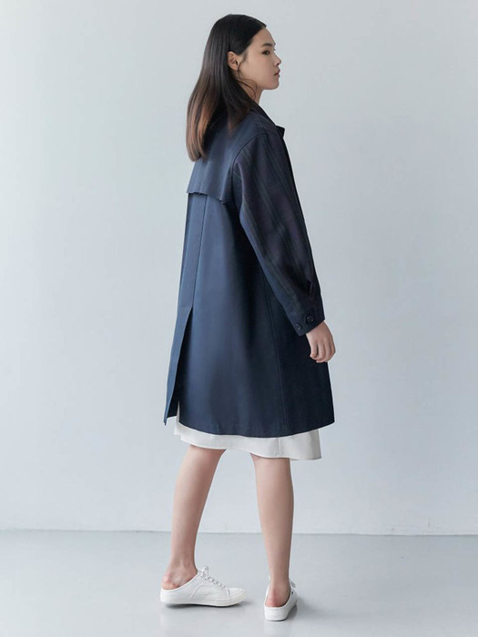 Signature Mac Trench Coat - Navy (KE0230M01R)